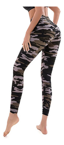 Pantalones De Fitness Para Mujer, Leggings De Camuflaje, Ent