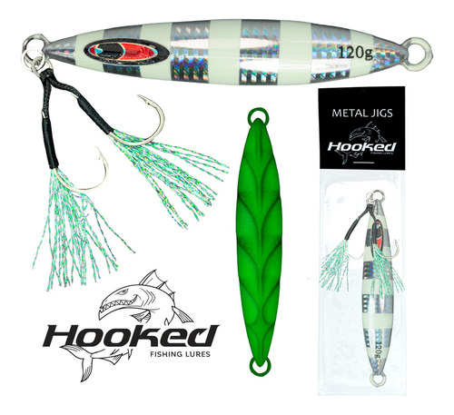 Señuelo Jig Dragon 120g Brilla Glow Jigging Currican Pesca