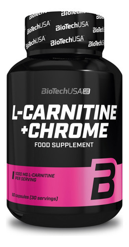 L-carnitine + Chrome 60 Capsulas - Biotechusa Sabor Sin Sabor