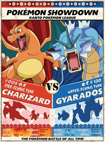 Buffalo Games Pokemon Showdown: Charizard V. Gyarados Puzzle