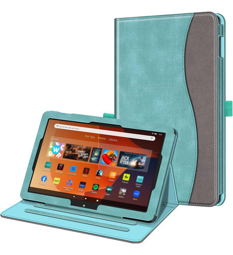 Fintie Funda Tablet Amazon Fire Hd 10 Y Hd 10 Plus Turquesa