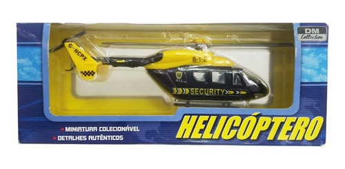 Miniatura Colecionável Helicóptero Dm Collection Dmc3704