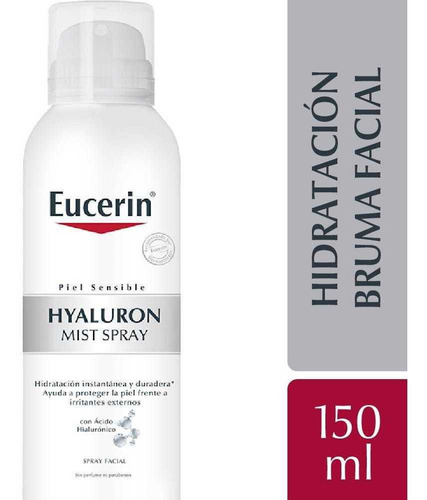Spray Facial Eucerin Hyaluron Mist Piel Sensible - 150 Ml