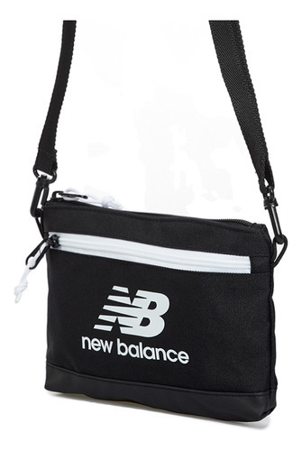 Bolso New Balance Sling Bag-negro/blanco Color Negro/Blanco