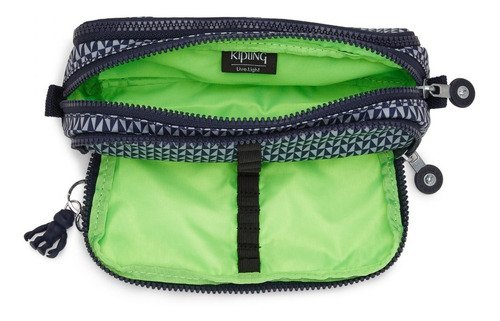 Imagem 3 de 4 de Estojo Triplo Gitroy Kipling Envio Grátis Estampa Azul