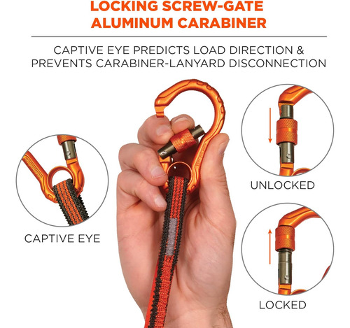 Ergodyne Squids 3104f (x) - Cordón De Amarre Para Herramient