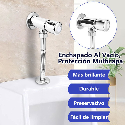 Llave Temporizadora Para Mingitorio Boton Cromada Fontanery