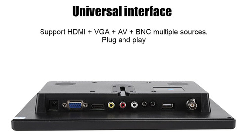 Monitor Lcd De 10.1 Pulgadas, Universal 1280x: 10 Hd Small M
