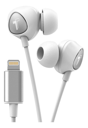 Auriculares Encased, Conector Lightning/microfono/plateado