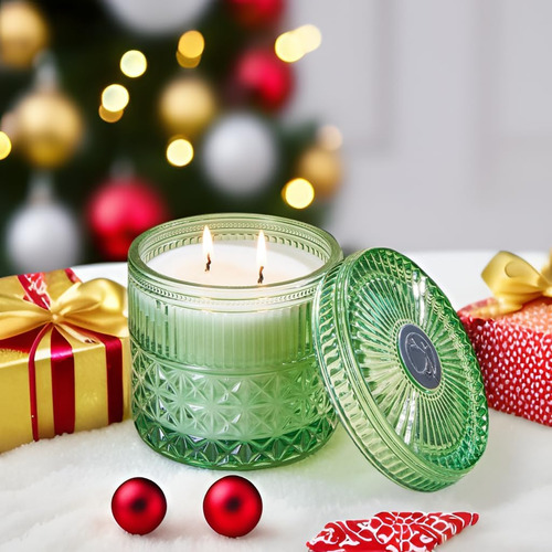 Chloefu Lan Fir & Cedarwood Vela, Velas De Navidad, Vela De