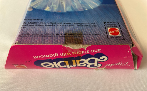 Vintage 1983 Mattel Crystal Barbie Cristal En Caja Original (Usado)