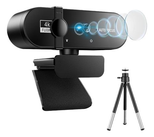 Webcam 4k Cámara Web Mini 30fps Usb Con Micrófono