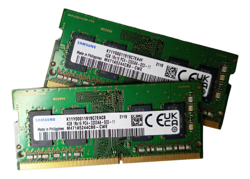 Kit Memoria Ddr4 So-dimm 2x4 Gb 3200 Mhz Samsung