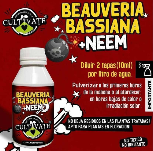 Imagen 3 de 4 de Insecticida Beauveria Bassiana Cultivate 100 Ml - Star Grow
