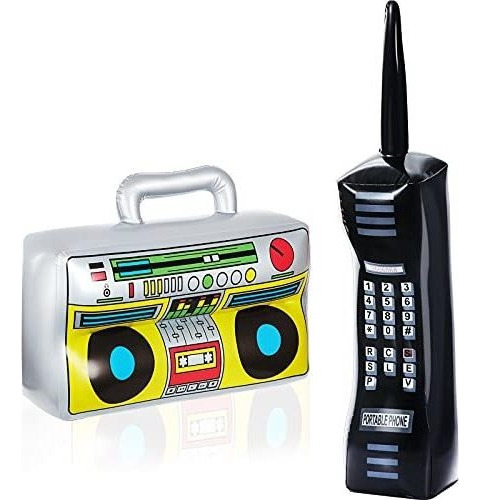 Teléfono Móvil Inflable Boombox De Radio Inflable De 2 Pieza
