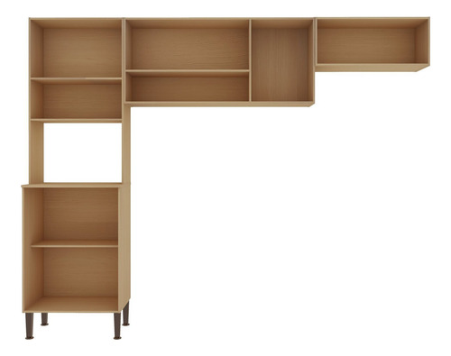 Cozinha Modulada 3 Peças 100% Mdf Freijo/white Bf
