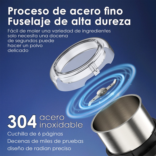 Molino De Café Y Especias 70g Acero Inoxidable