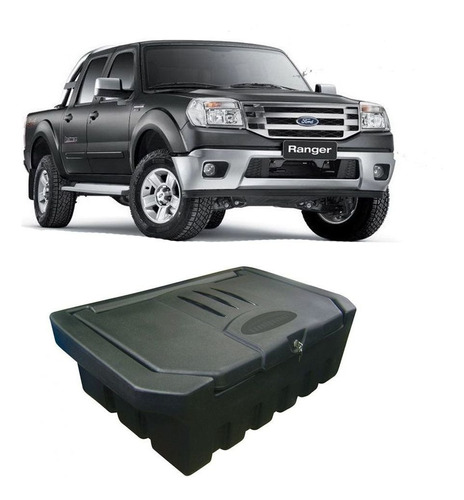 Caixa Ferramentas Ford Ranger 2010 A 2012 Cd Caçamba Trunk