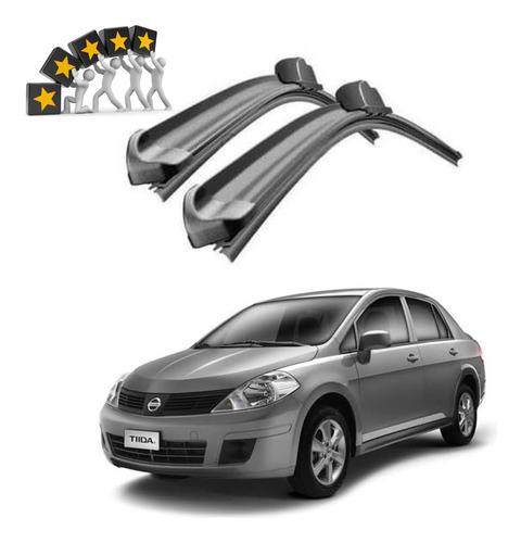 Plumas Limpiaparabrisas Flexibles Nissan Tiida 2007 Al 2018