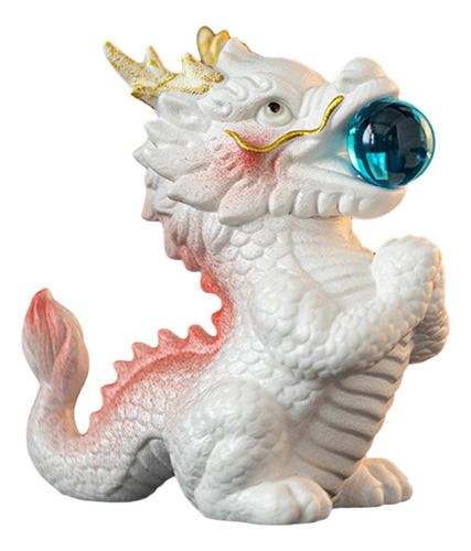 Elegante Estatua De Cerámica Con Diseño De Dragones Y Mascot