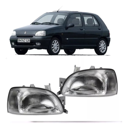 Juego Optica Renault Clio 1996 1997 1998 1999 Rl Rn