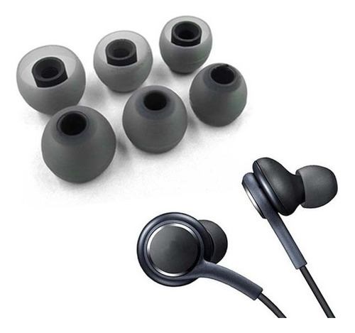 Borrachinhas Pads Earbud P/ Fone Akg S8 A8 Ou Level Active Cor Branco