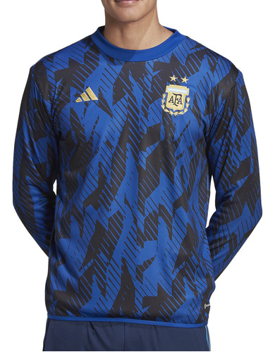 Buzo adidas Futbol Prepartido Afa 22. Hombre Az Ng