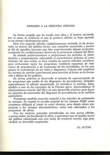 Técnicas Del Pert Aplicadas A La Construcción.tiempos Costes (Usado)