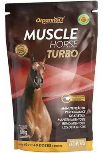 Muscle Horse Turbo 6kg Box Pouch Para Cavalos - Organnact.