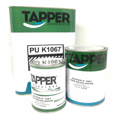 Imagen 3 de 6 de Adhesivo Tapper K1067 Para Pvc/pu 800gr. Ideal Calzado