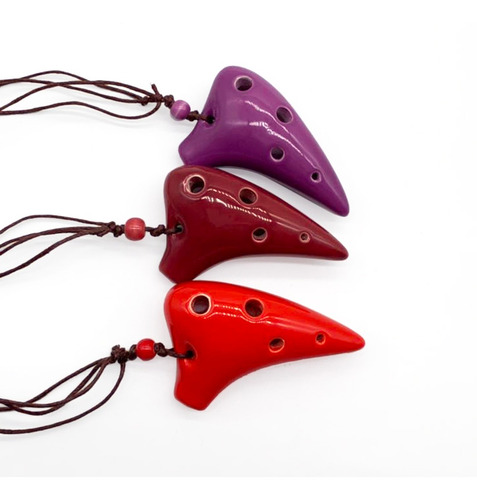 Imagen 4 de 6 de 6 Hoyos De Cerámica Ocarina Alto C Instrumento Musical De