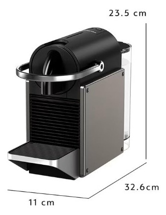 Cafetera Nespresso Pixie Plata Titan