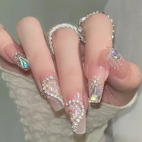 Uñas Postizas Pegamento De Uñas Postizas Decoradas Color Z180