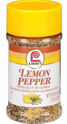 Lawrys Sazonador Lemon & Pepper Limon Pimienta Importad 127g