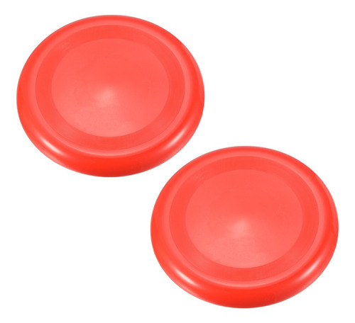 2 Frisbees Disco Volador Para Perros 23cm Diá Rojo