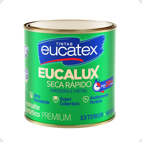 Eucatex Eucalux tinta esmalte seca rápido 225ml cor branco