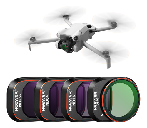 Neewer Juego De Filtro Nd Cpl Uv P/ Drone Dji Mini 4 Pro -4x