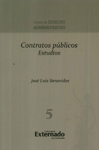 Libro Contratos Públicos De José Luis Benavides