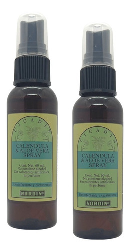 Pack 2 Calendula Y Aloe Vera Cicadin En Spray Para La Piel