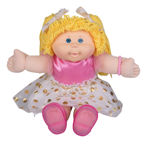 Cabbage Patch Kids Muñeca De Pelo De Hilo Estilo Retro Vin.