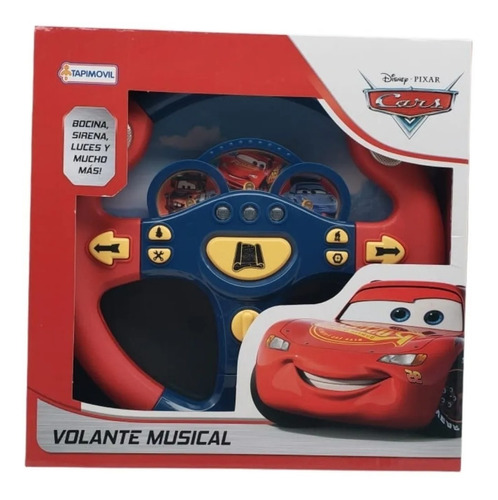 Volante Cars Musical Didactico Juguete Infantil Rayo Auto Ed