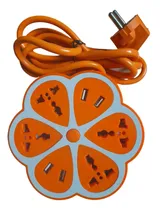 Comprar Extension De Toma Corriente Con 4 Tomas Universales Y 4 Usb