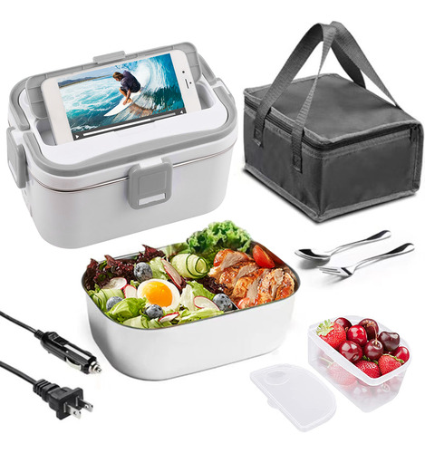 Lonchera Portátil Para Comer, 60 W, 1,8 L, Para Coche