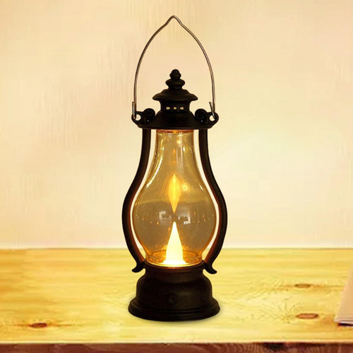 Lámpara De Aceite De Linterna Eléctrica Rústica, Lámpara