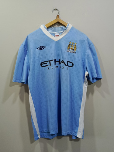 Camiseta Titular Manchester City Umbro, 2011, 21 Silva, Xl