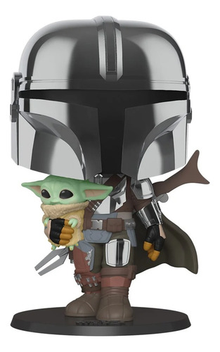 Funko Pop! 10 Pulgadas Mandalorian With The Child Cromo