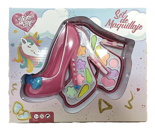 Imagen 1 de 3 de Maquillaje Para Nenas Cosmetica Zapato Dama Plegable Viaje