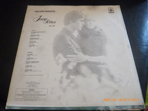 Vinilo Lp De Juan Torres Para Esos Momentos (xx44 (Usado)
