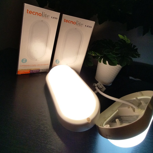 Imagen 2 de 3 de Aplique Tortuga Led 960 Lúmenes 12w Luz Fría Ip65