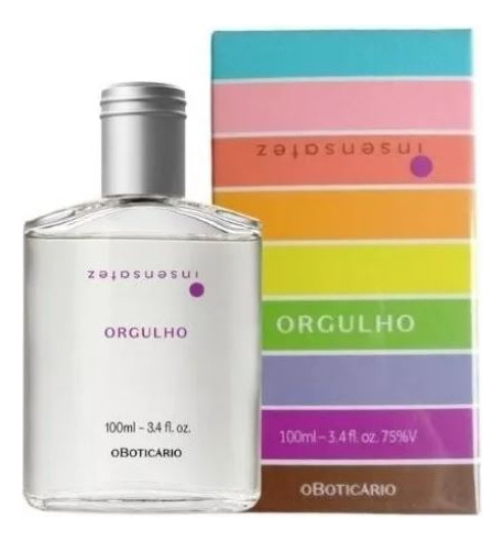 Insensatez Orgulho Desodorante Colônia O Boticário 100ml - Raro / Descontinuado - (val.:04/24)